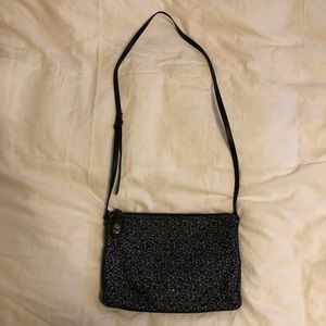 SOLDCOACH Crossbody Floral Purse | Blue and Purple